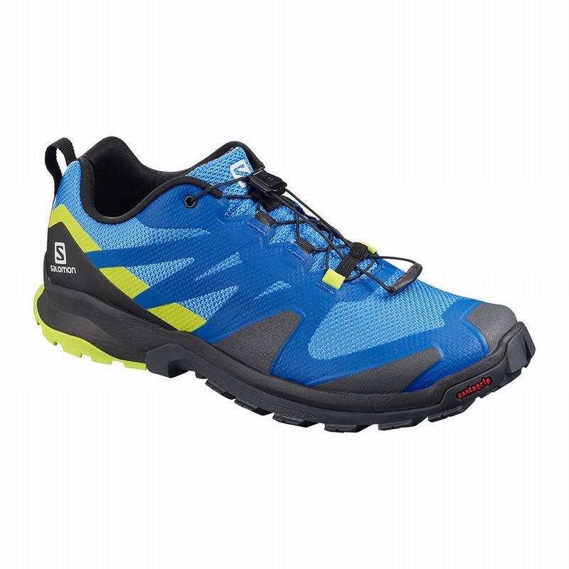 Zapatillas Trail Running Salomon Hombre Azules / Negras - Salomon Argentina XA ROGG ,013785-FNV